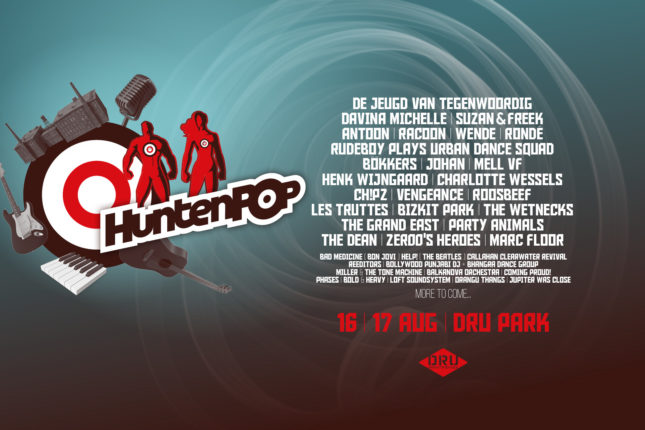  HUNTENPOP 2024 - 16 & 17 augustus 2024 - DRU PARK ULFT Illustration 